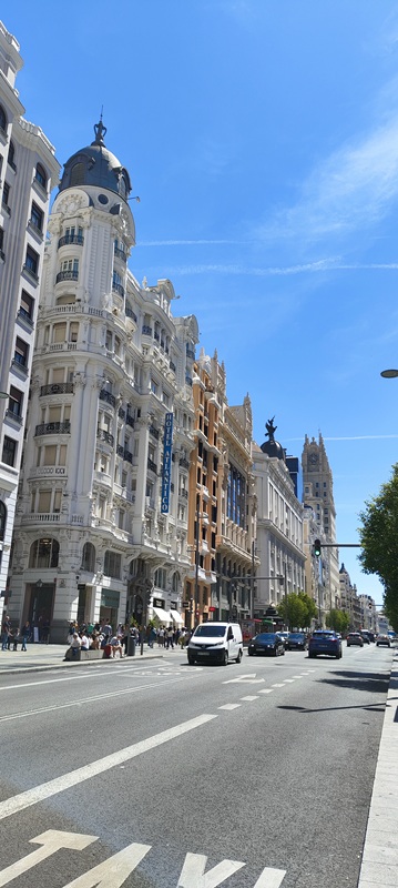 Madrid Gran Via at night
